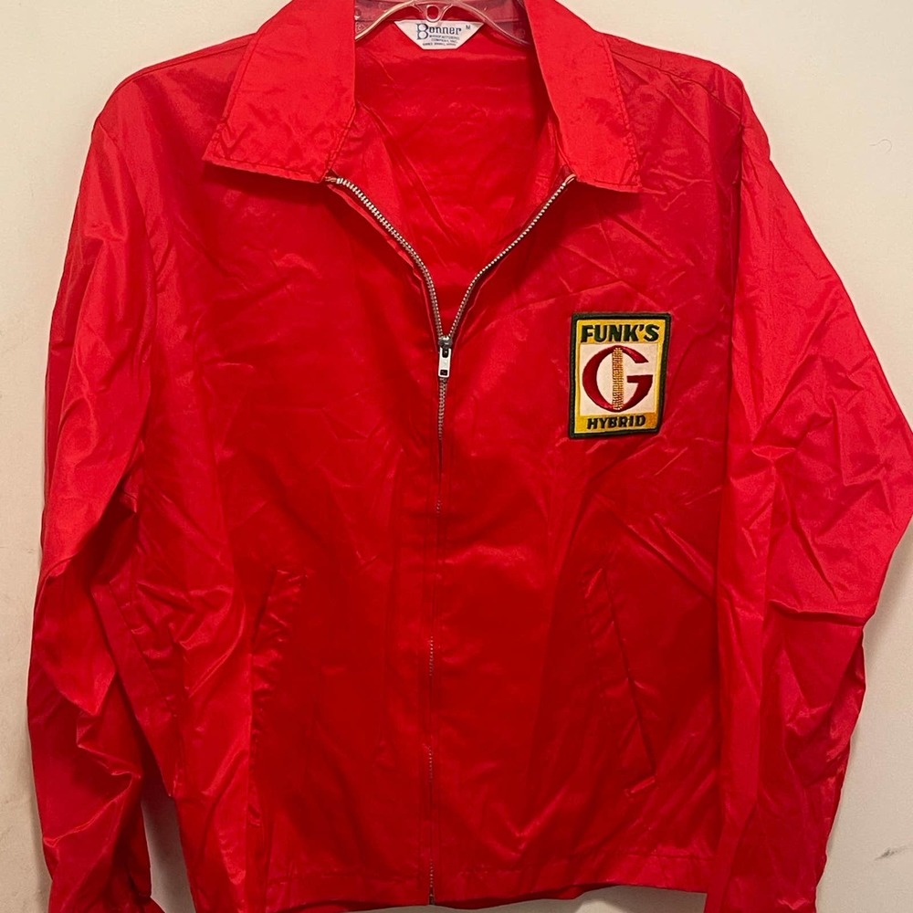 Vintage Bonner Funks G Hybrid‎ Red Windbreaker Jacket  USA Mens Size M Medium